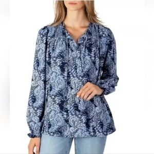 New!!! Joie ✨️ Navy and White Paisley Blouse